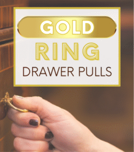 Gold Ring Knobs for Dresser